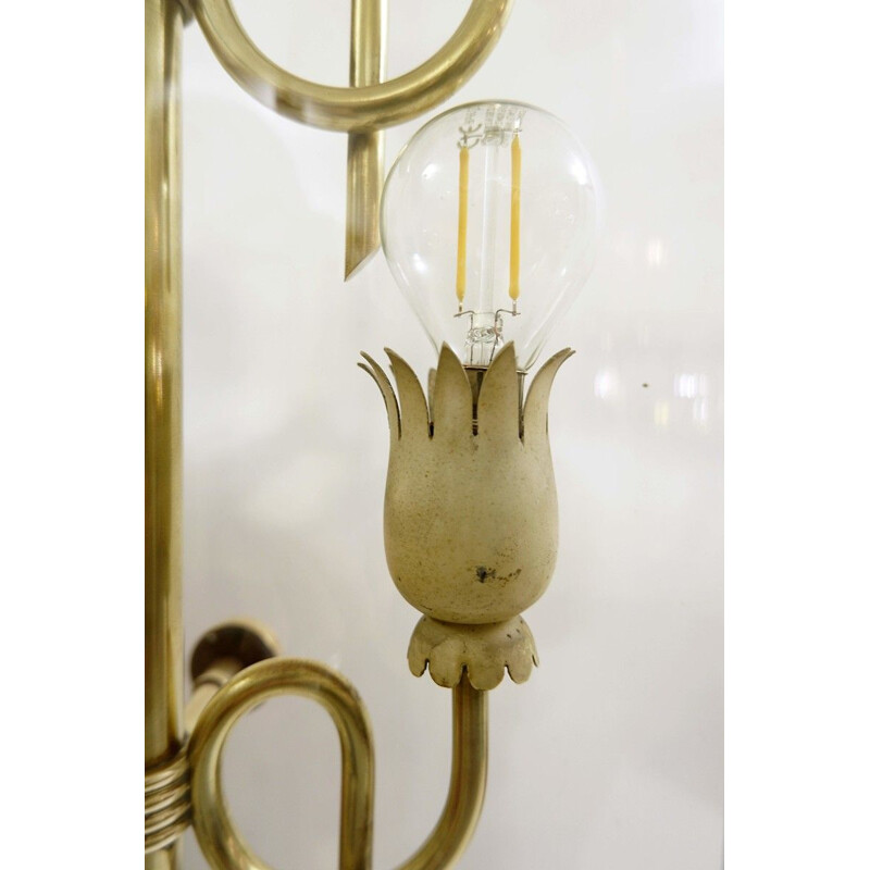 Vintage Lantern Pendant by Pietro Chiesa For Fontana Arte, Italy 1936s