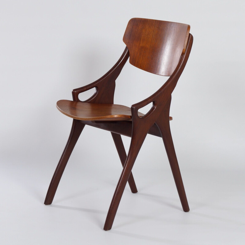 Set of 4 vintage Teak Dining Chairs by Hovmand Olsen for Mogens Kold, Danish 1960s