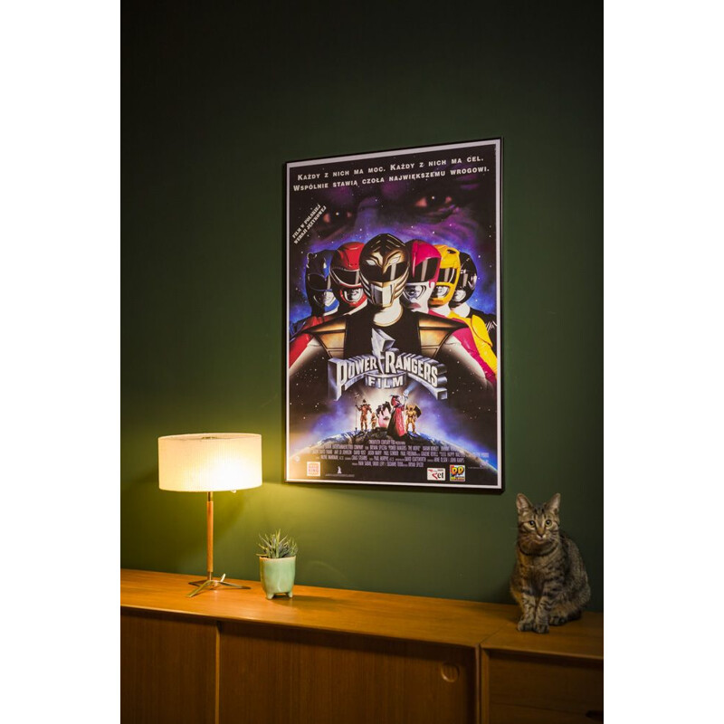 Poster d'epoca del film Power Rangers di Bryan Spicer, Polonia