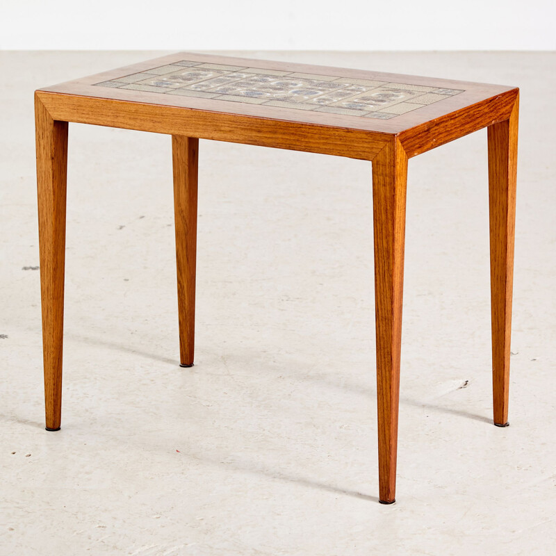 Table d'appoint vintage en palissandre de Severin Hansen pour Haslev Møbelsnedkeri, Danois 1960
