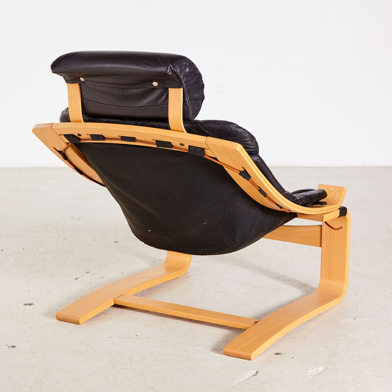 Vintage Kroken Lounge Chair by Åke Fribyter for Nelo Möbel, Swedish 1970s