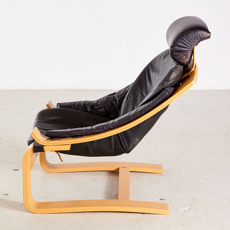 Vintage Kroken Lounge Chair by Åke Fribyter for Nelo Möbel, Swedish 1970s