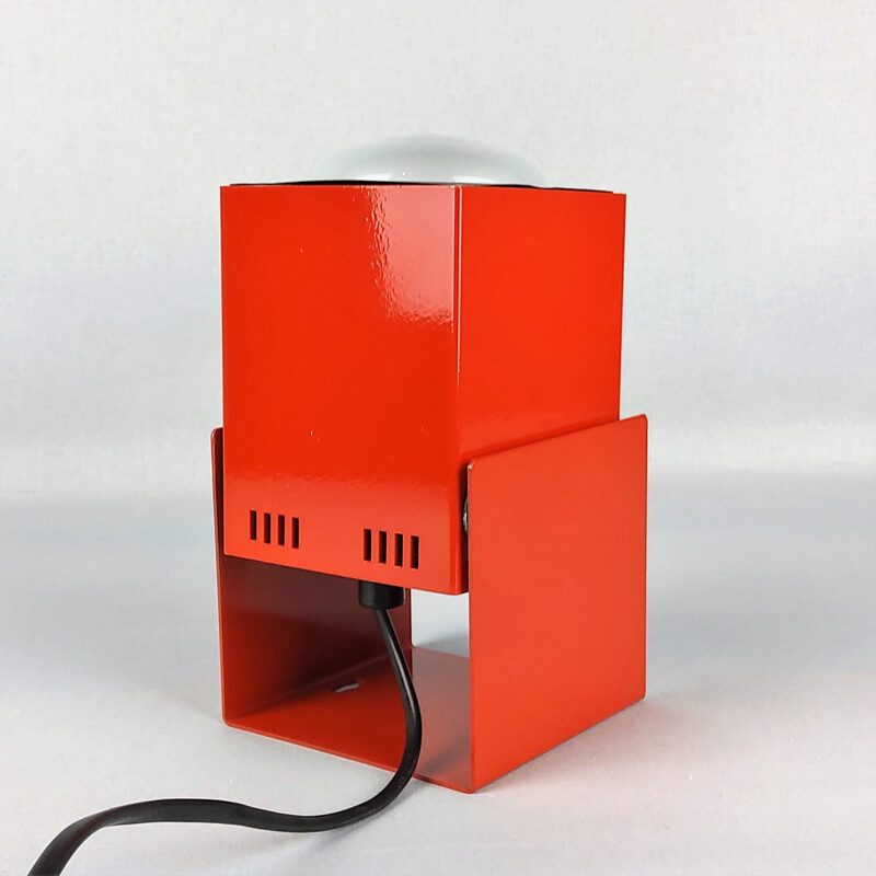Applique vintage spot Lita cube rouge 1960