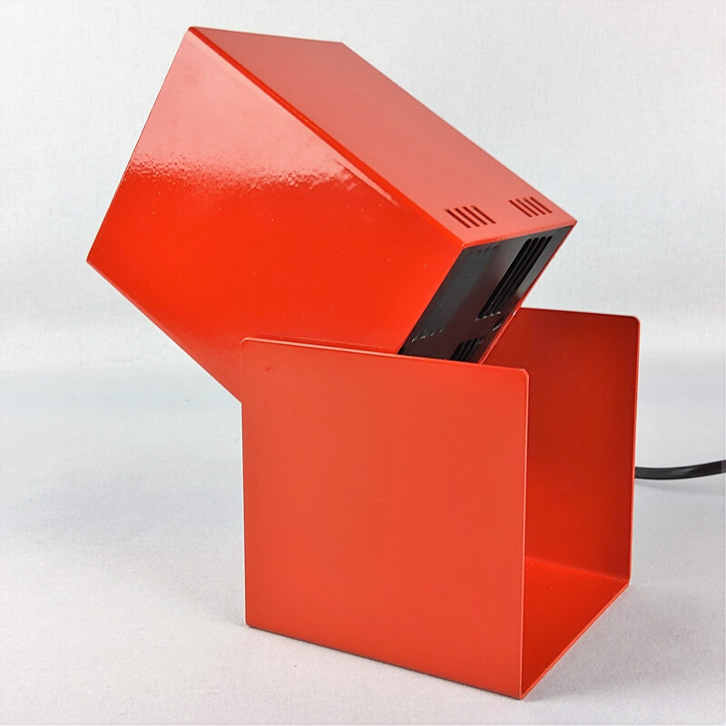 Applique vintage spot Lita cube rouge 1960