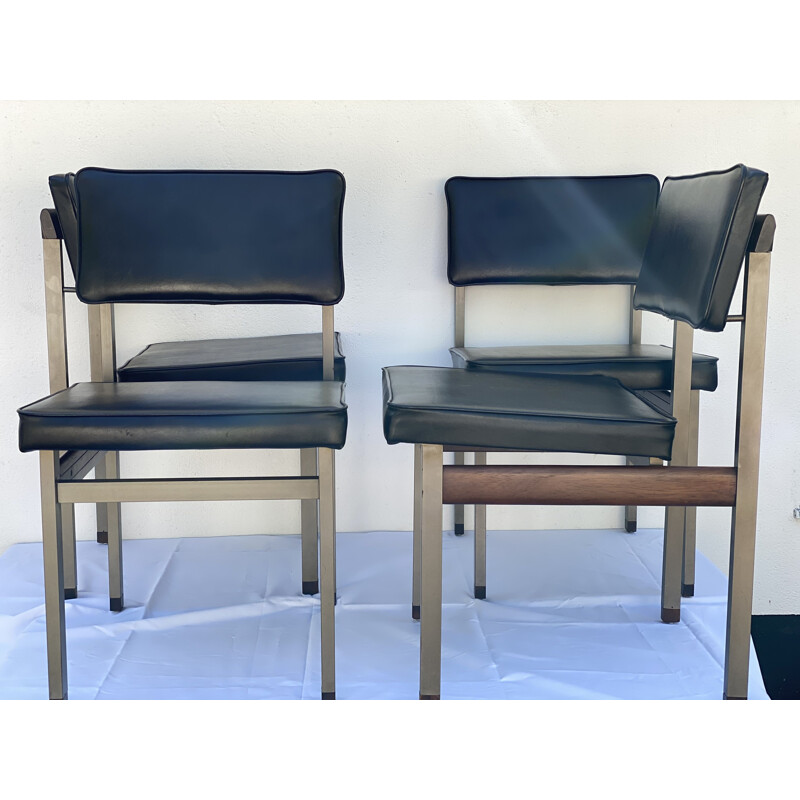 Set of 4 Vintage Dining Chairs 'Pali' vintage  from Louis van Teeffelen 1960s