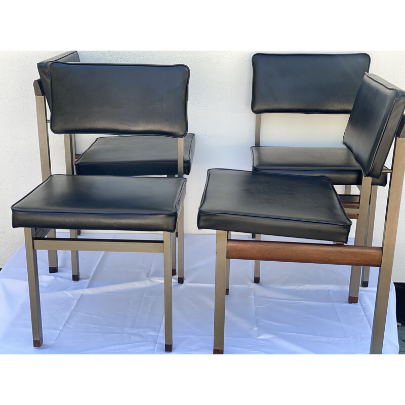 Set of 4 Vintage Dining Chairs 'Pali' vintage  from Louis van Teeffelen 1960s