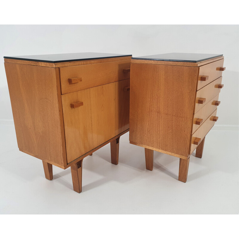 Pair of vintage Nightstands by Frantisek Mezulanik, 1970s