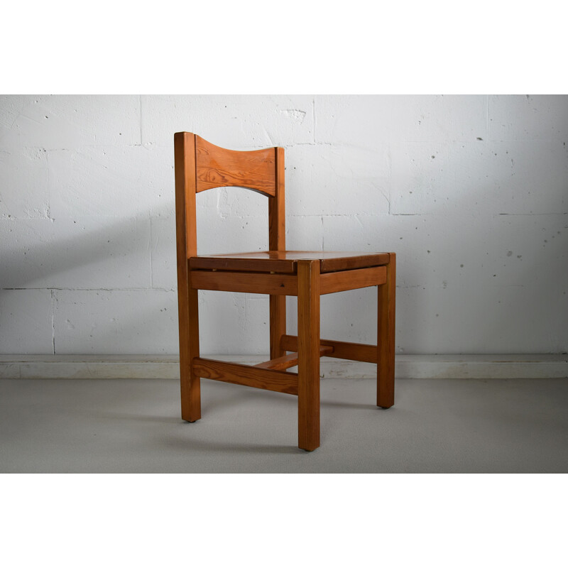 Ensemble de 4 chaises vintage en pin par Ilmari Tapiovaara Mid Century 1960