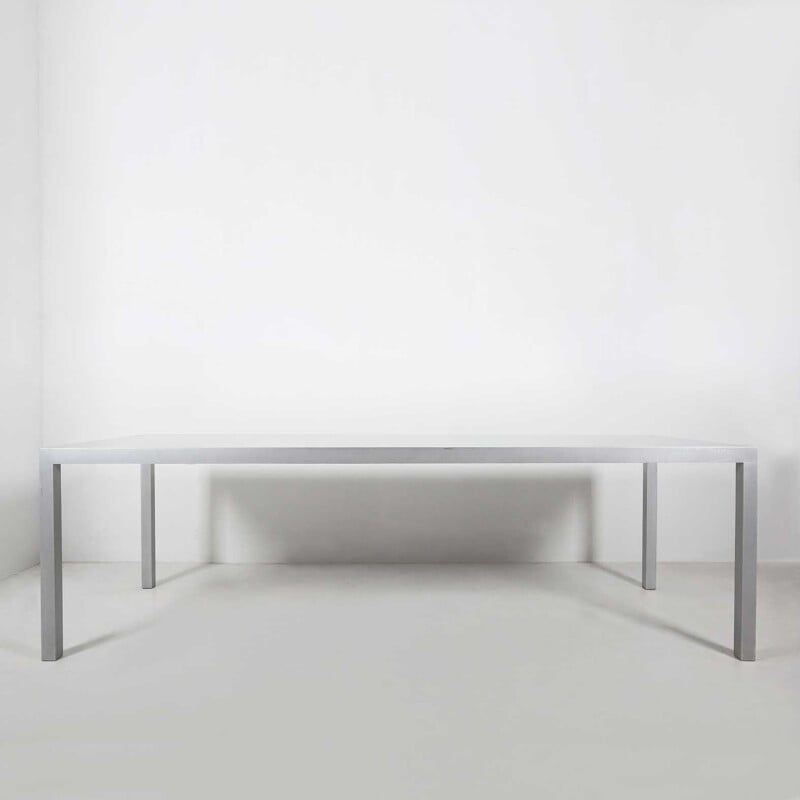 Vintage T88A aluminium table Maarten Van Severen, Belgium 1990s