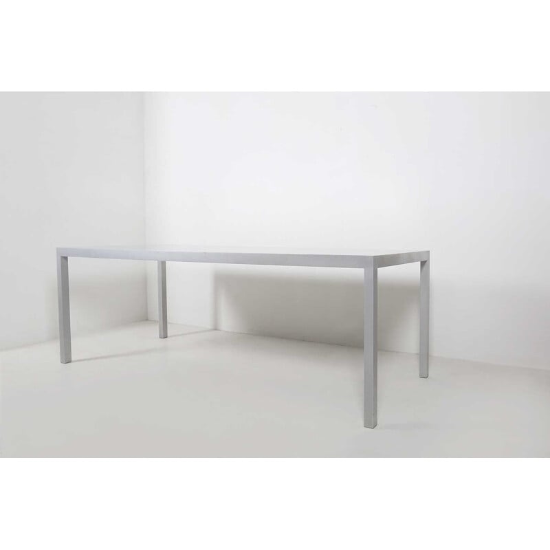 Table vintage en aluminium T88A Maarten Van Severen Belgique 1990