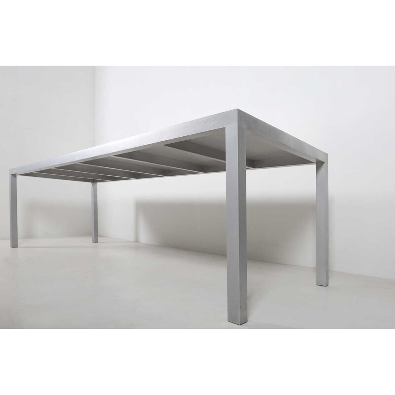 Vintage T88A aluminium table Maarten Van Severen, Belgium 1990s