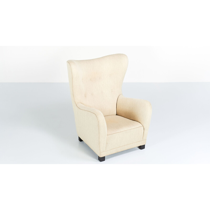 Fauteuil vintage FH-1672 Fritz Hansen Danemark 1940