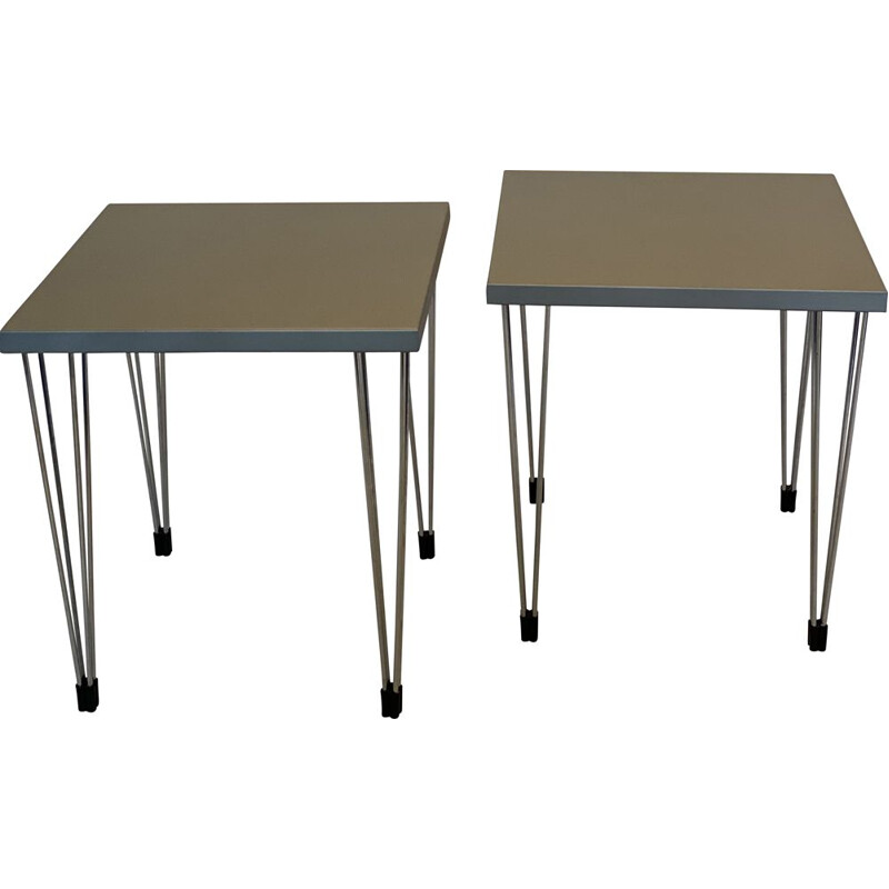 Pair of 'PinAge' Side Tables by fritz hansen Danish 1970s