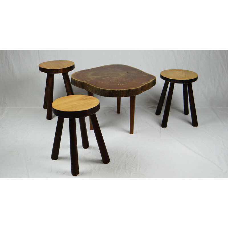 Set of 4 Vintage Tabouret