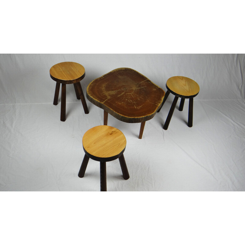 Set of 4 Vintage Tabouret