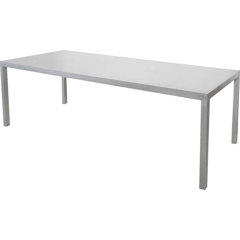 Table vintage en aluminium T88A Maarten Van Severen Belgique 1990