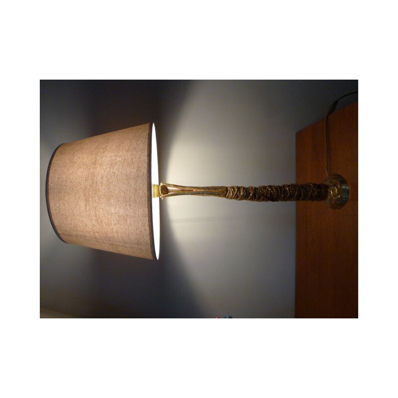 Vintage bronze lamp by Pierre Casenove 1994s