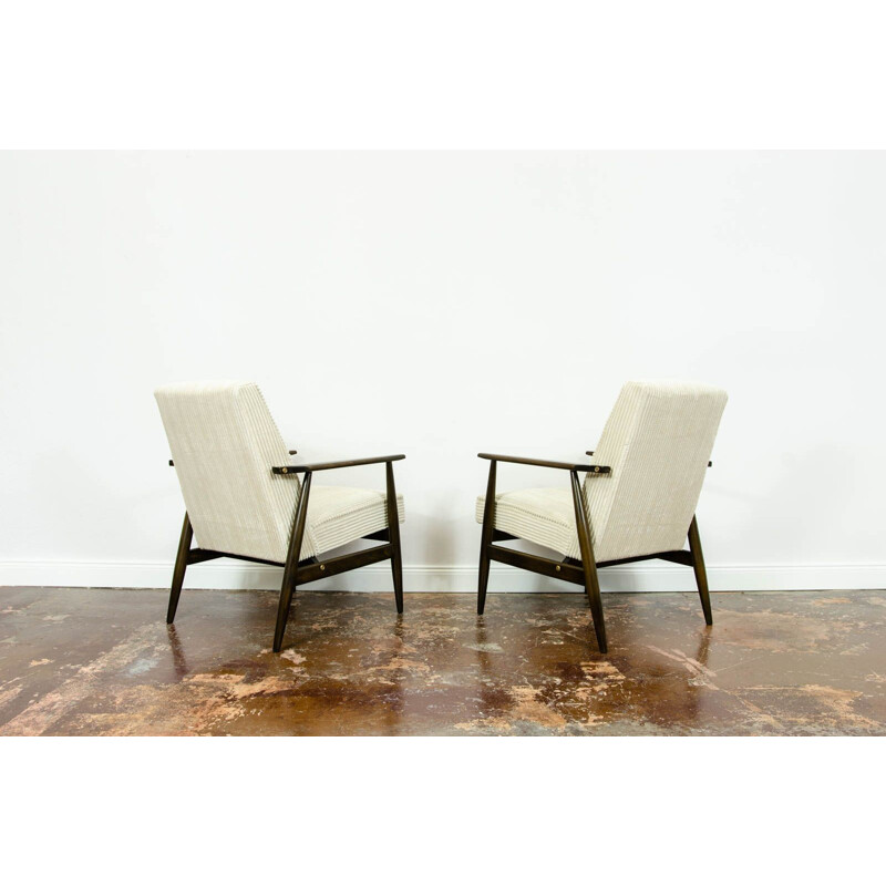 Pair of vintage Armchairs Type 300-190 By H. Lis, Poland 1960s