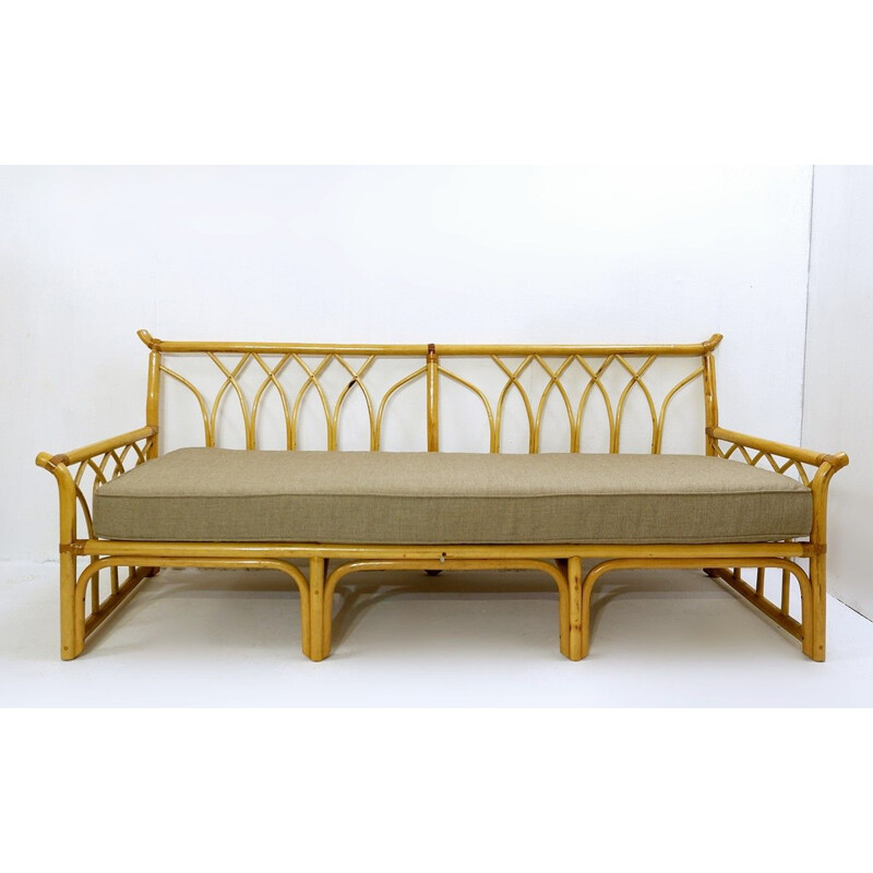 Banc vintage en bambou