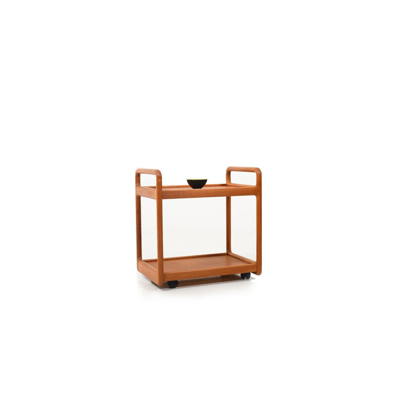 Vintage solid Teak Service Trolley by Cado, Denmark 1960s