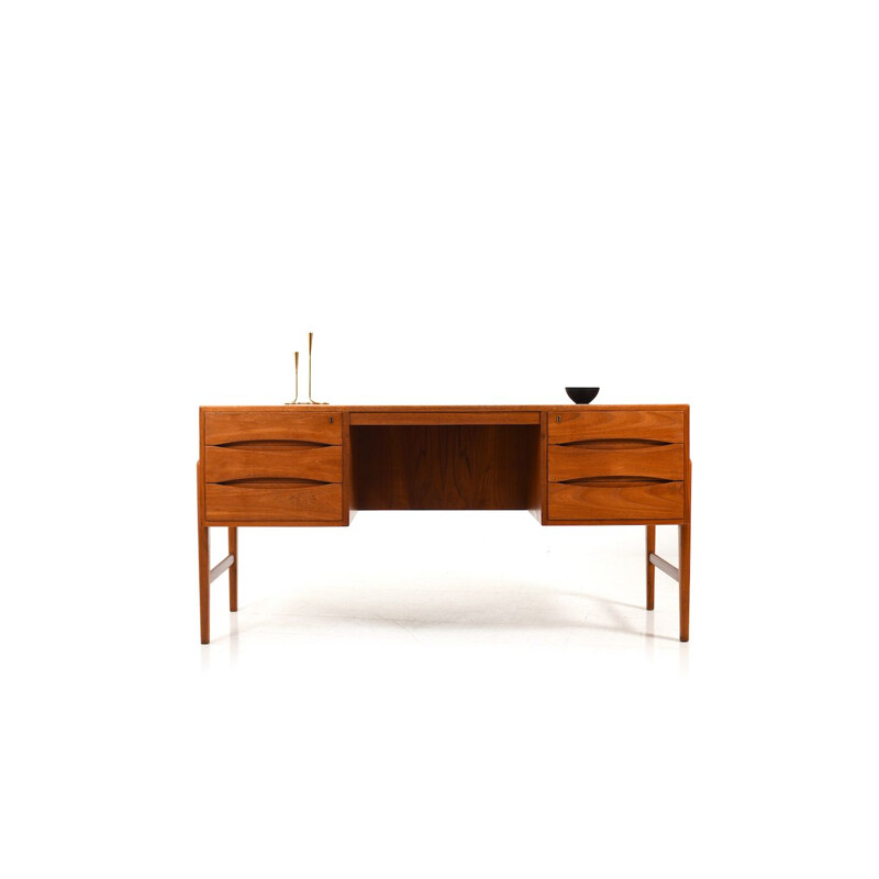 Vintage Teak Desk Modern by  Arne Vodder, Danish 1960s