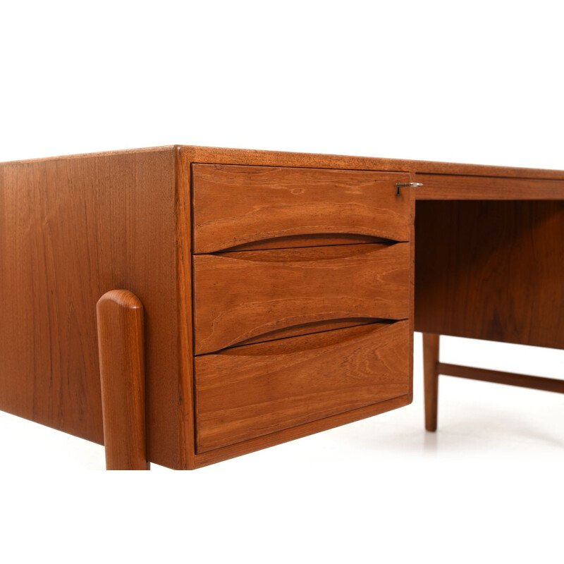 Vintage Teak Desk Modern by  Arne Vodder, Danish 1960s