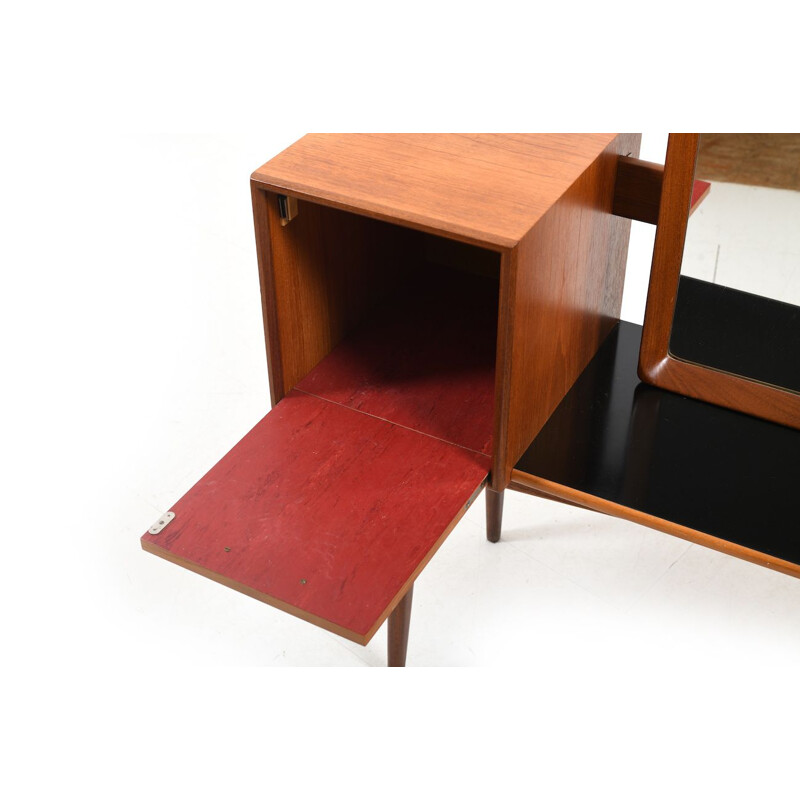 Vintage Teak Vanity Table by Svante Skogh, Scandinavian 1950s