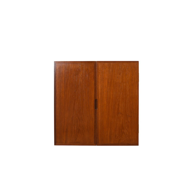 Vintage three-leaf Teak Mirror by Peter Hvidt & Orla Molgaard 1950s