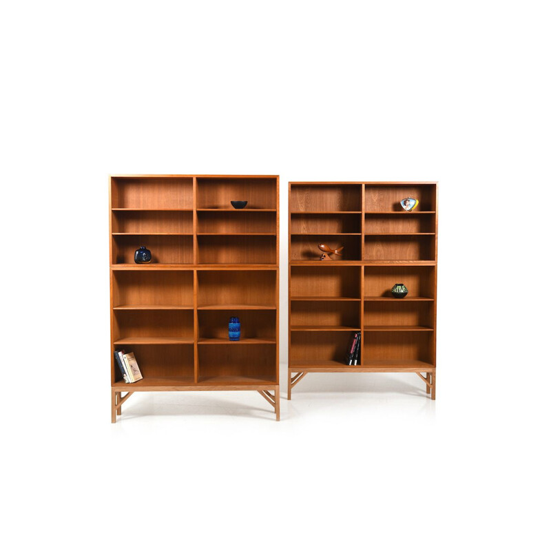 Pair of vintage Book Cases Model 152 by Borge Mogensen for FDB Mobler, Denmark 1960s