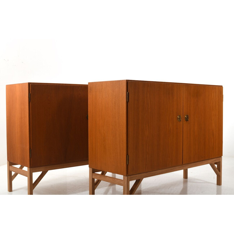 Paire d'armoires vintage Modèle 232 par Borge Mogensen pour FDB Mobler 1965