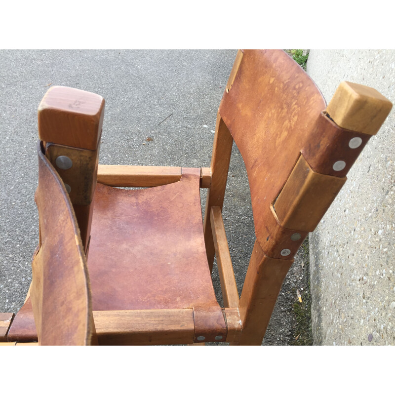 Pair of vintage chapo stone chairs 1980s