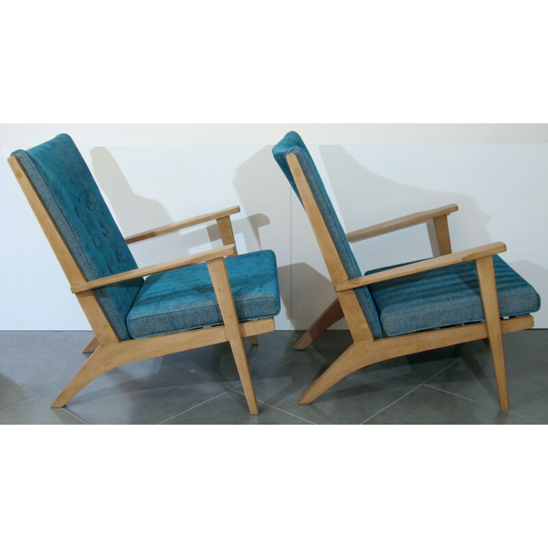 Pair of vintage armchairs by Parker Knool, British 1950s