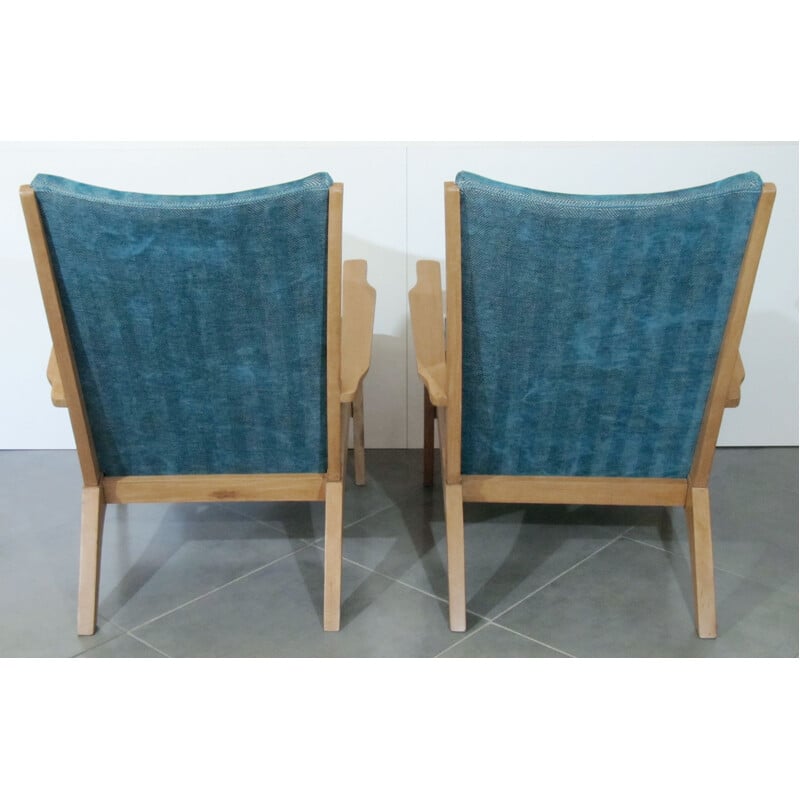 Pair of vintage armchairs by Parker Knool, British 1950s