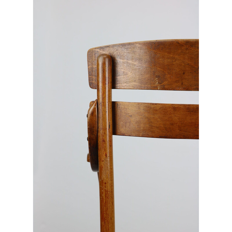 Fauteuil vintage en bois courbé par Michael Thonet