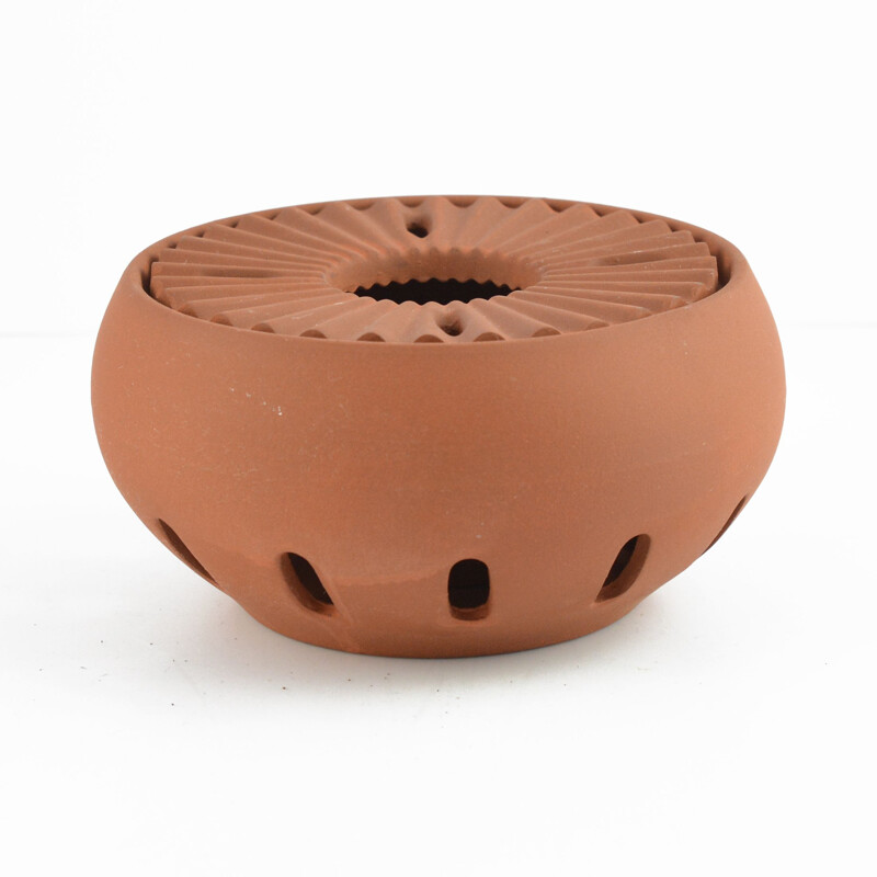 Vintage ceramic tealight heater by Ceramano Keramik, Germany 1980s