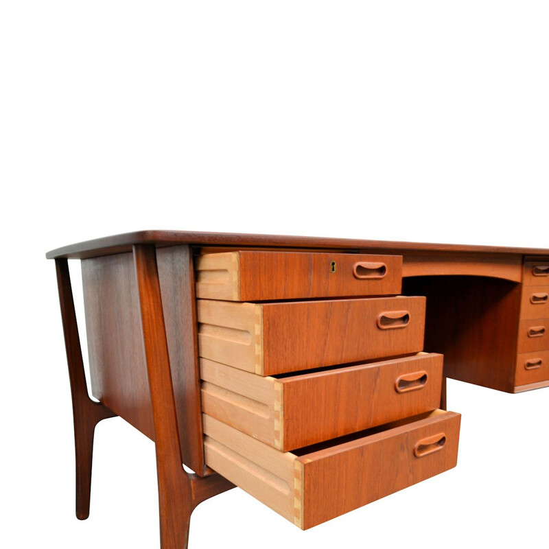 Vintage modern teak desk by Svend Aage Madsen for H.P Hansen, Danish