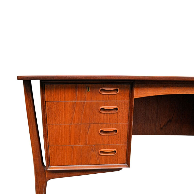 Vintage modern teak desk by Svend Aage Madsen for H.P Hansen, Danish