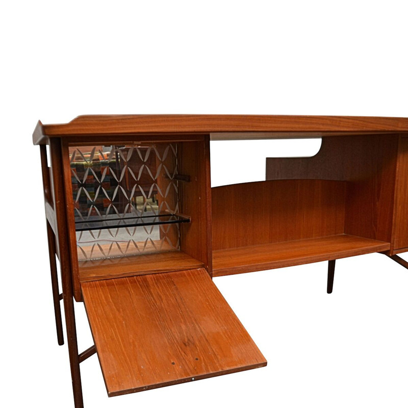 Vintage teak desk by Svend Aage Madsen for H.P. Hansen, Danish