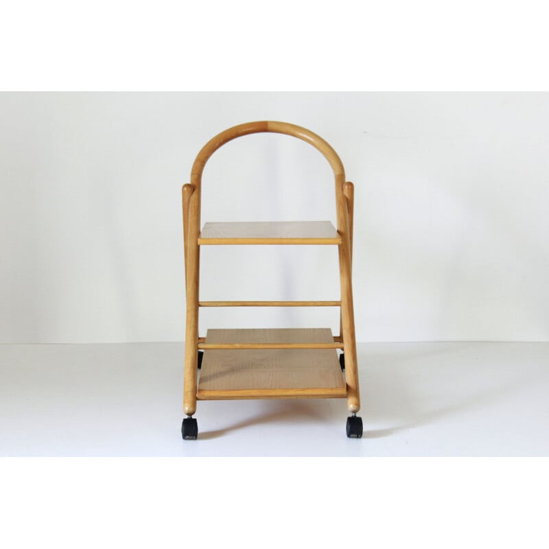 Vintage houten bar cart 1960