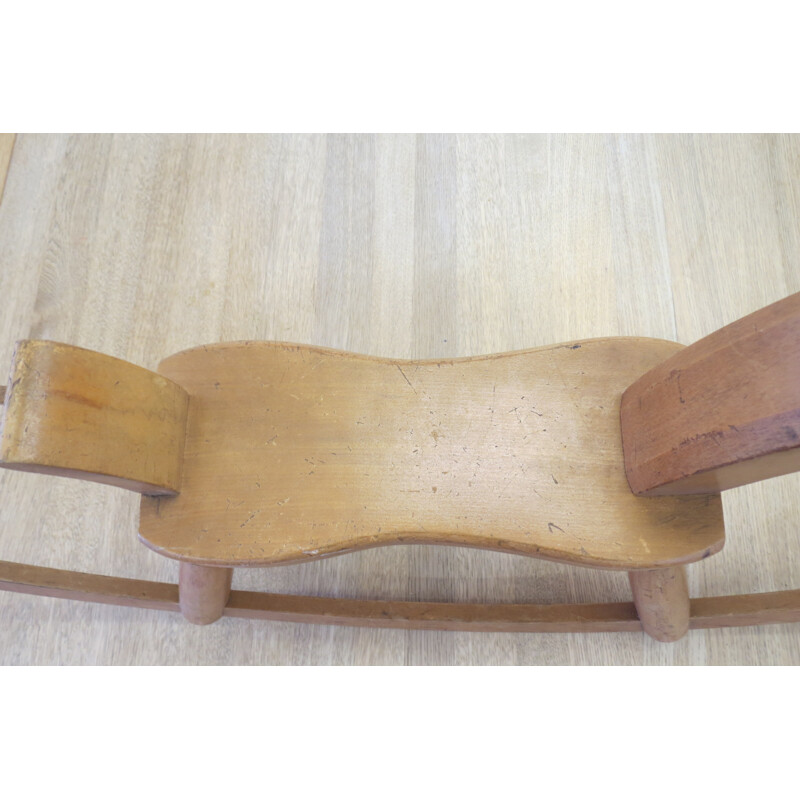 Danish rocking horse in beechwood, Kay BOJESEN - 1950s