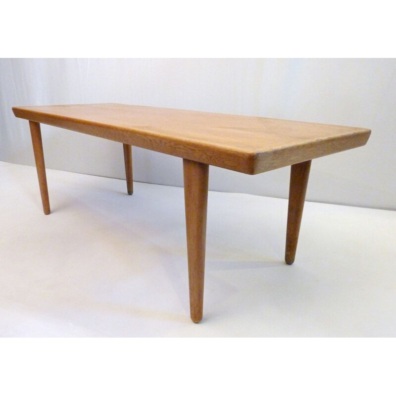 Vintage oak coffee table by Svante Skogh for Seffle Möbelfabrik, Sweden 1960