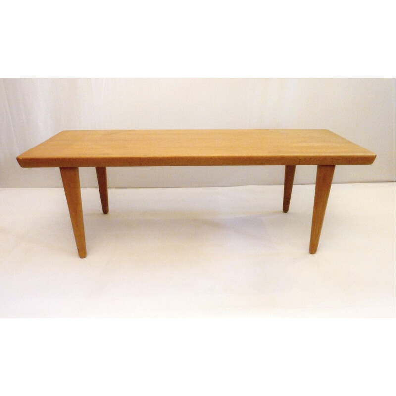 Vintage oak coffee table by Svante Skogh for Seffle Möbelfabrik, Sweden 1960