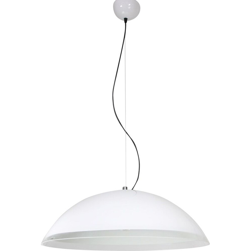 Suspension vintage enorme saucer de Guzzini