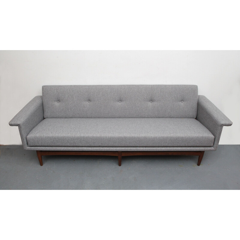 Divano letto vintage in teak, Danimarca 1960