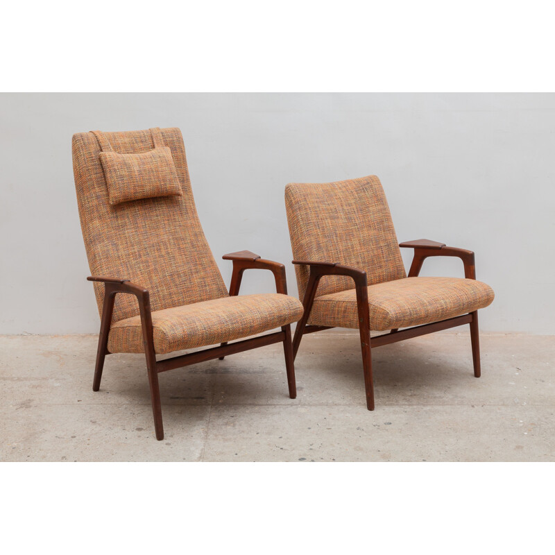Paar vintage Pastoe stoelen van Ekström