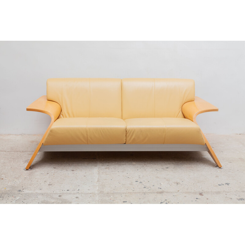 Vintage Postmodern two-seat sofa 1980s