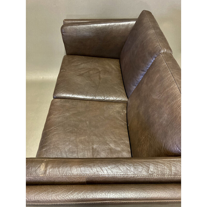 Vintage leather sofa, Scandinavian 1970s