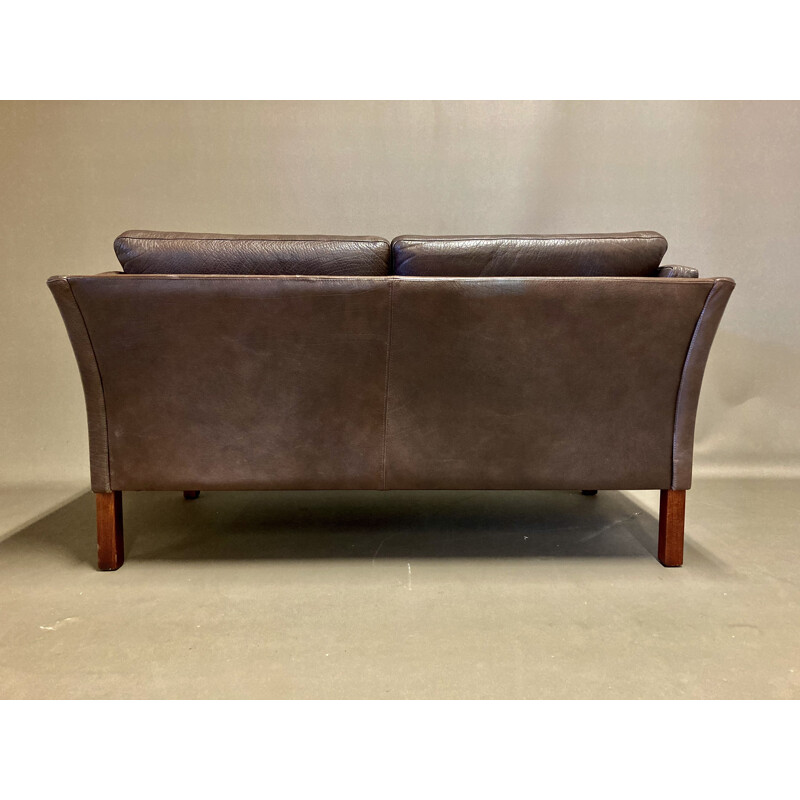 Vintage leather sofa, Scandinavian 1970s