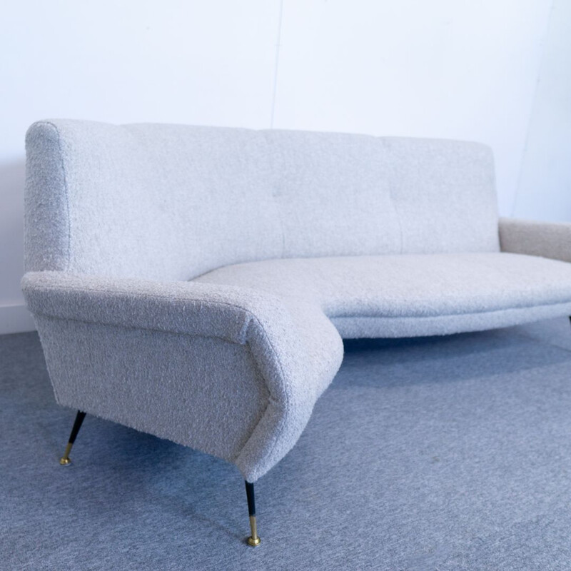 Vintage curved sofa by Gigi Radice for Minotti 1960