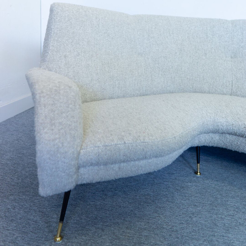 Geschwungenes Vintage-Sofa von Gigi Radice für Minotti 1960